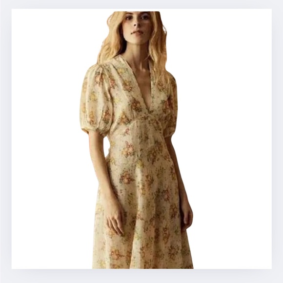 Rare DÔEN Wisteria Dress – Size Small – NWOT – Botanical Print - Picture 4 of 9